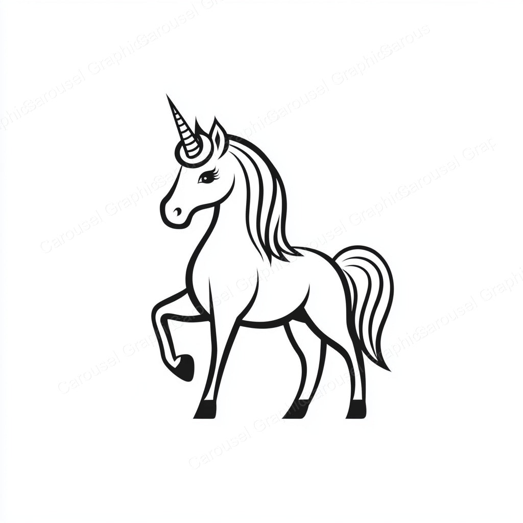 Unicorn Vector Graphic preview