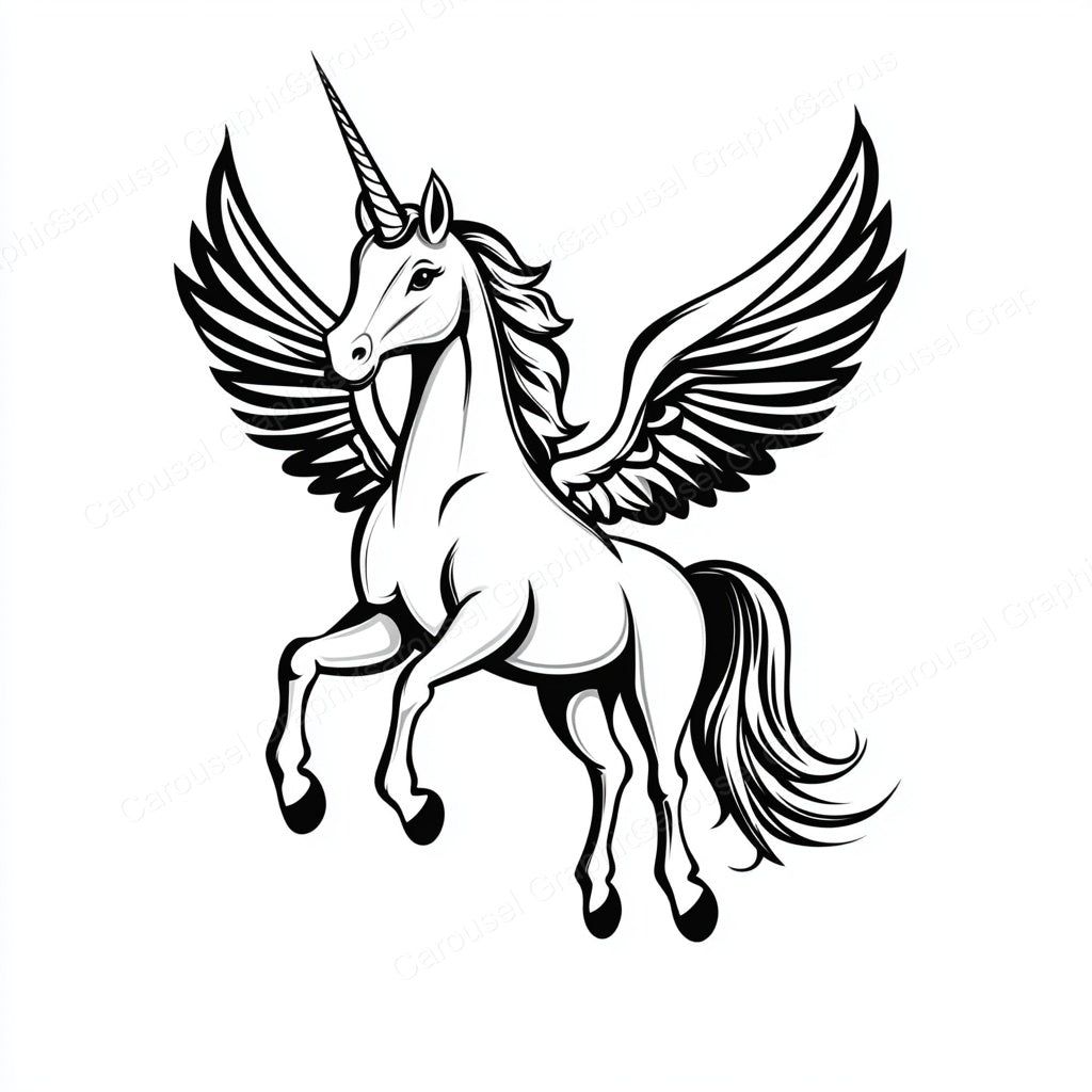 Unicorn Vector Graphic preview