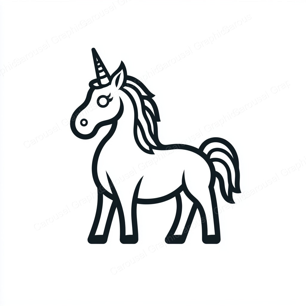 Unicorn Vector Graphic preview