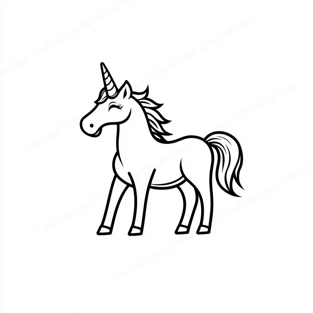 Unicorn Vector Graphic preview