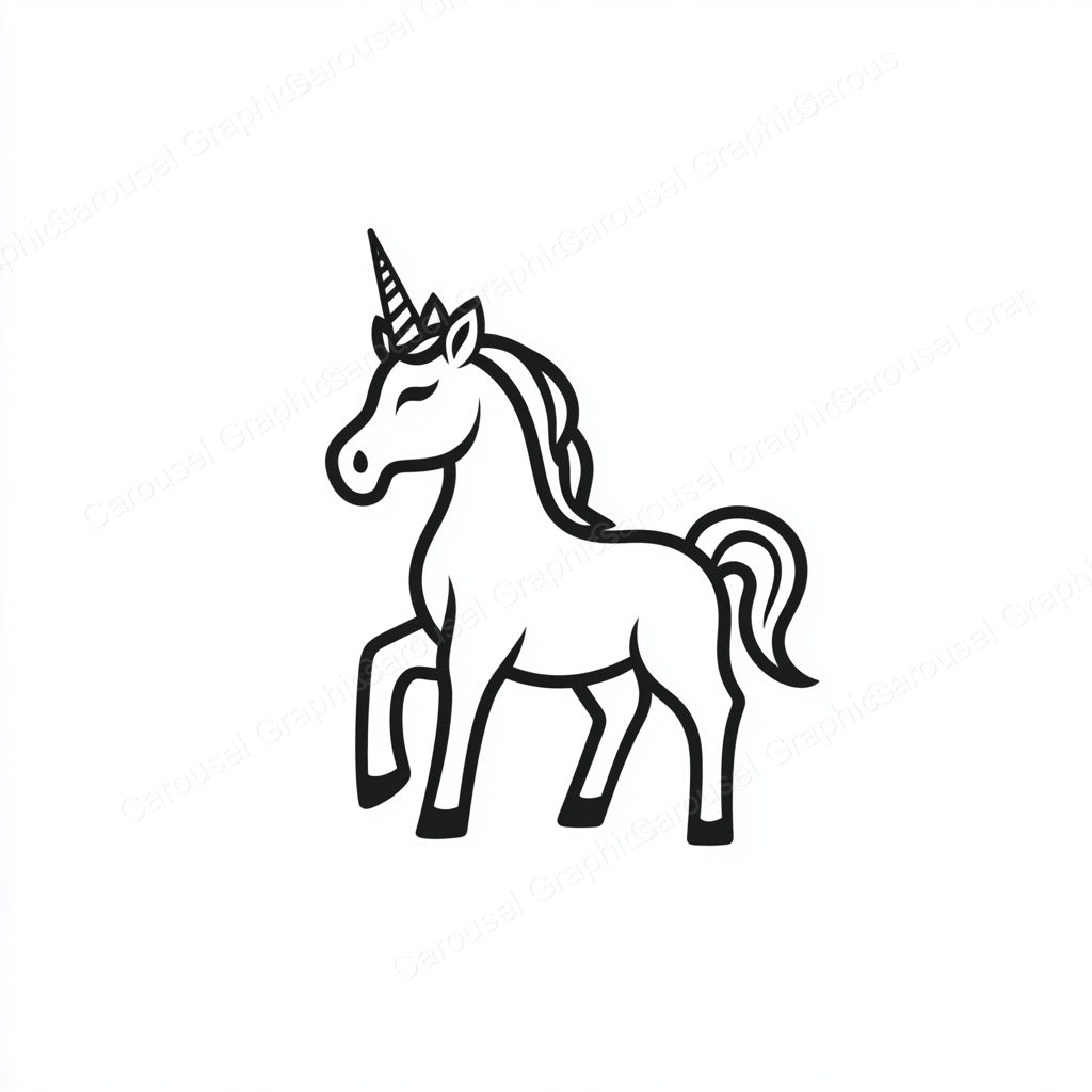 Unicorn Vector Graphic preview