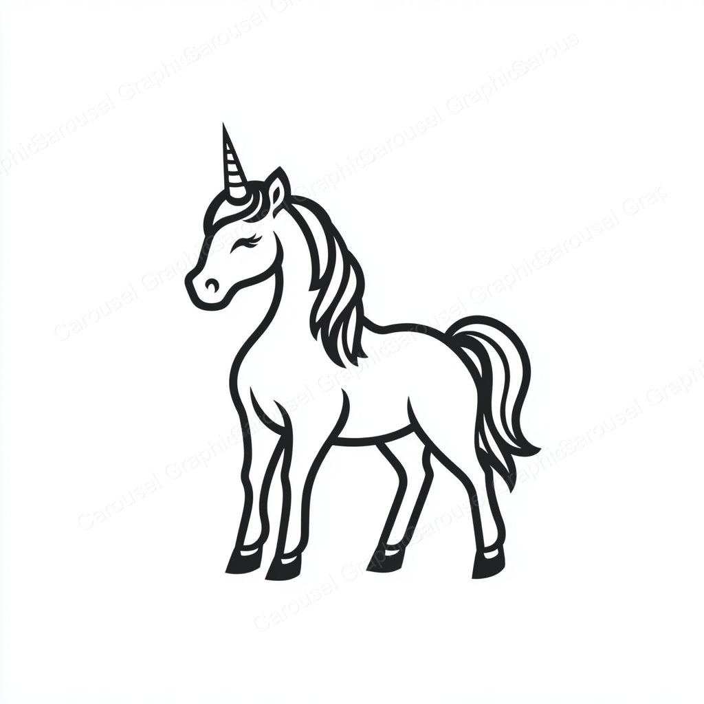 Unicorn Vector Graphic preview
