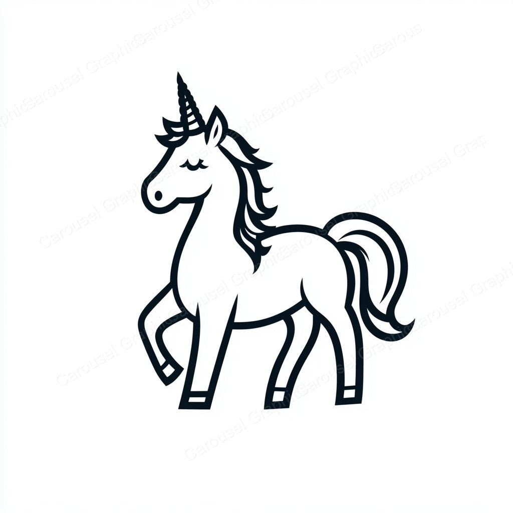 Unicorn Vector Graphic preview