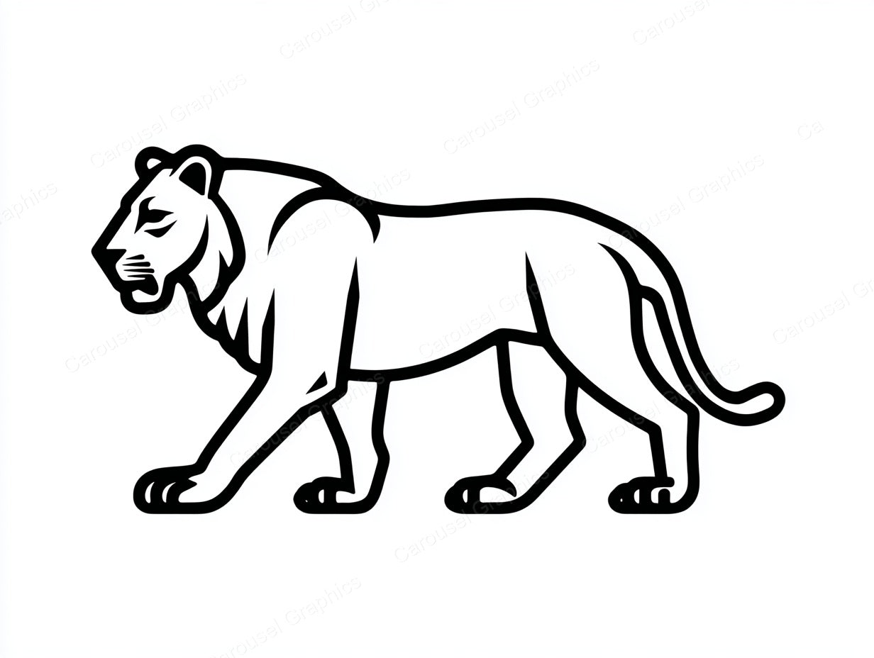 Lion Vector Graphic preview