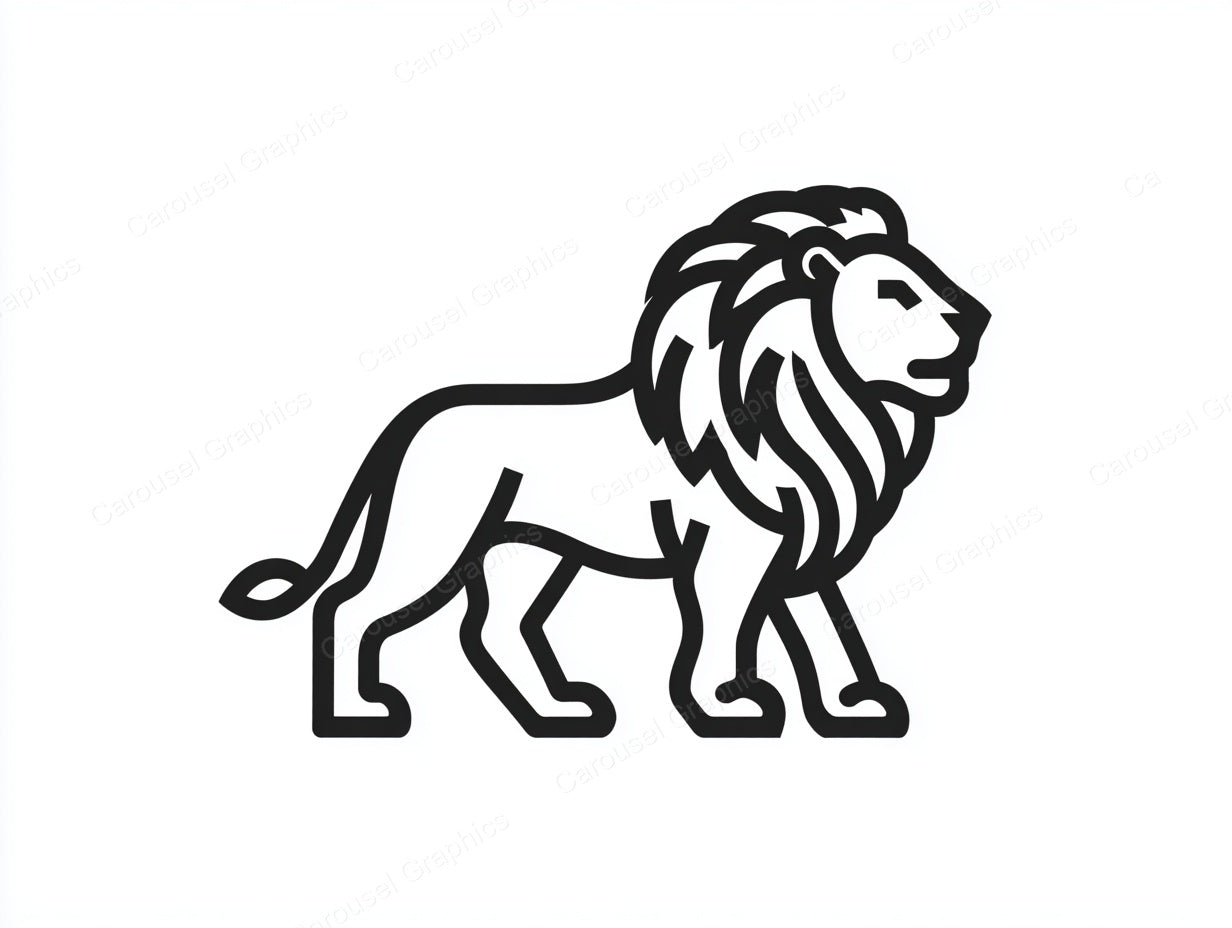Lion Vector Graphic preview