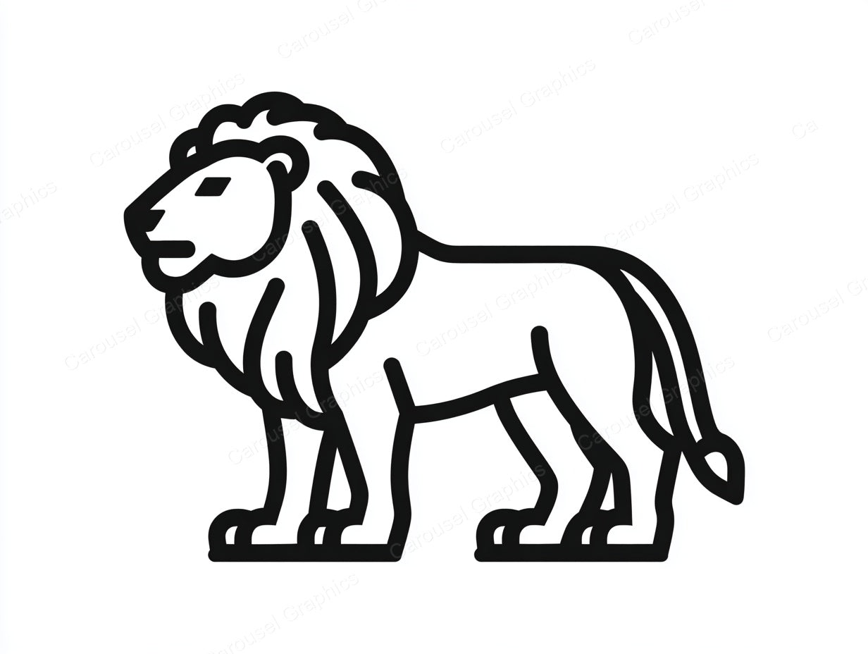 Lion Vector Graphic preview