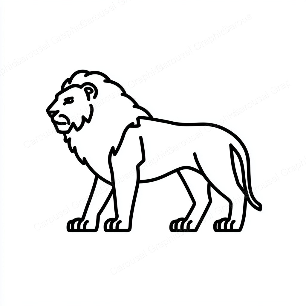 Lion Vector Graphic preview
