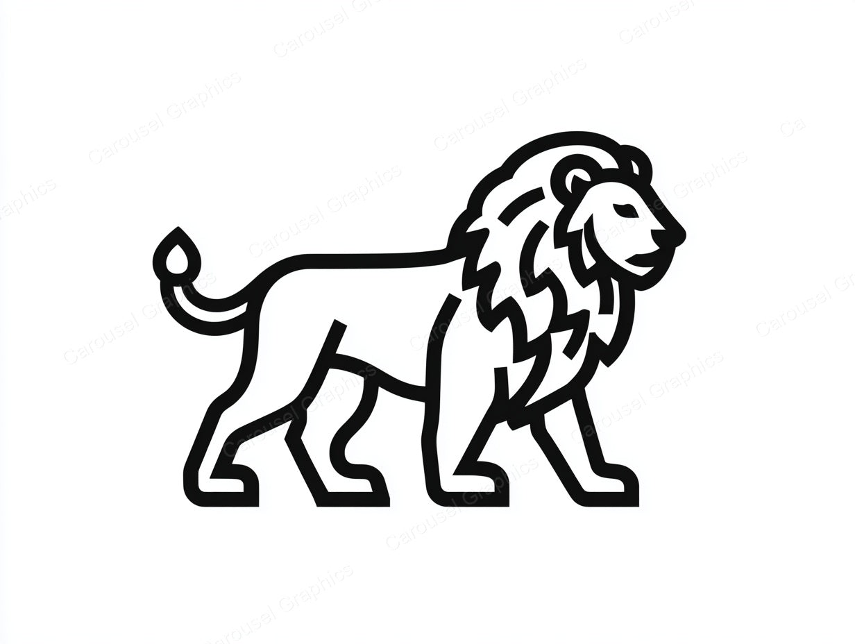 Lion Vector Graphic preview