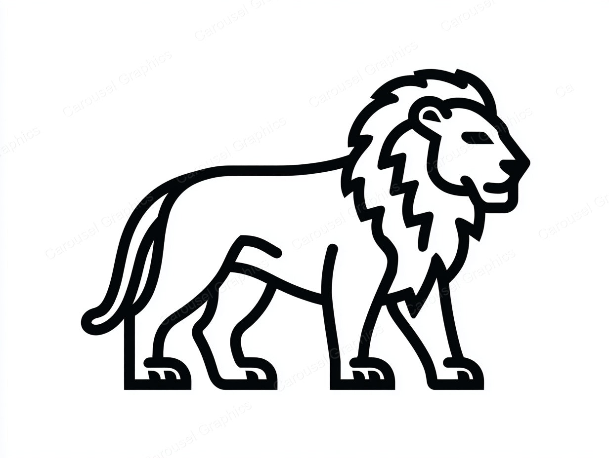 Lion Vector Graphic preview