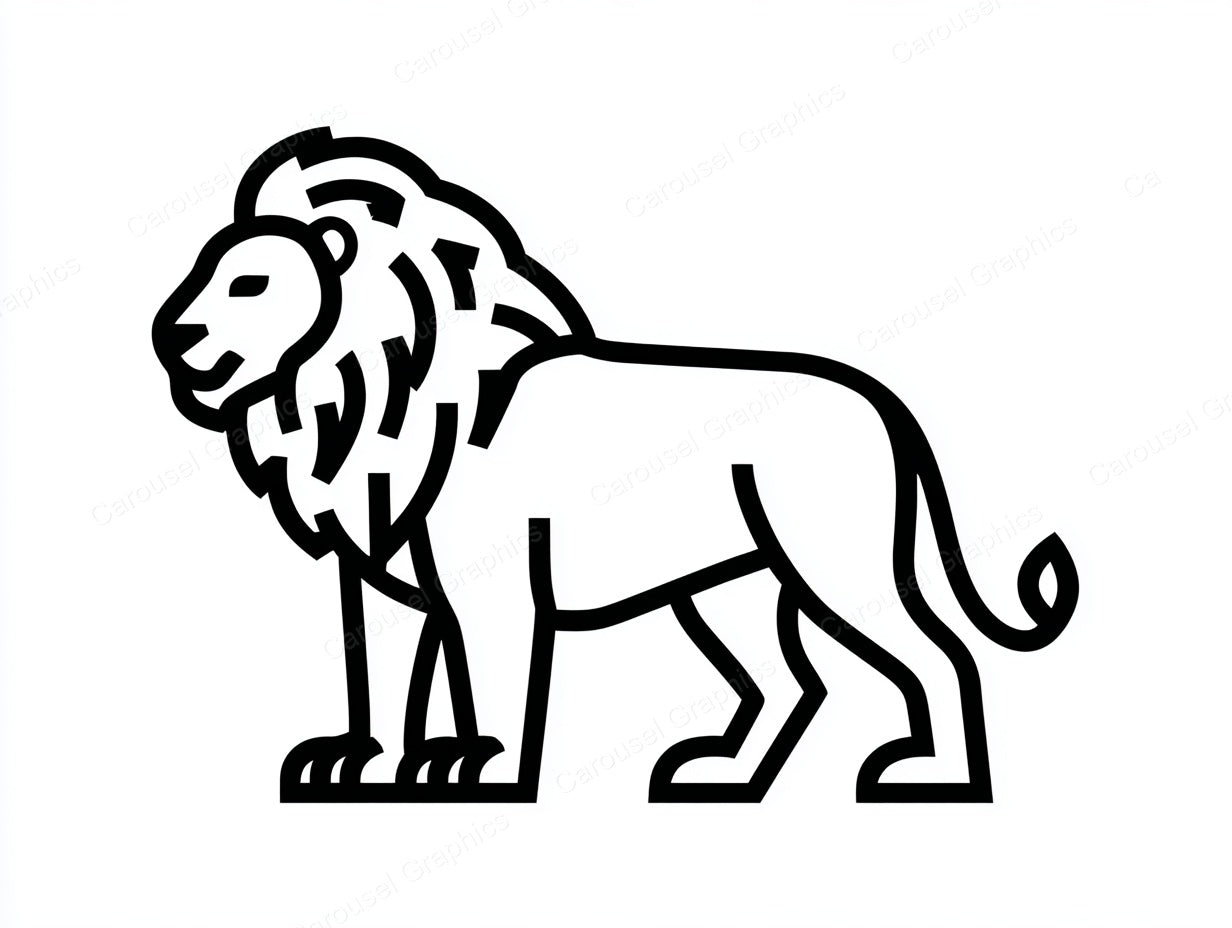 Lion Vector Graphic preview