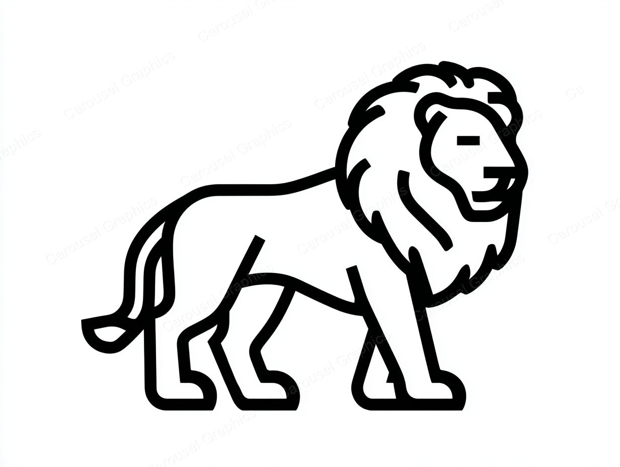 Lion Vector Graphic preview