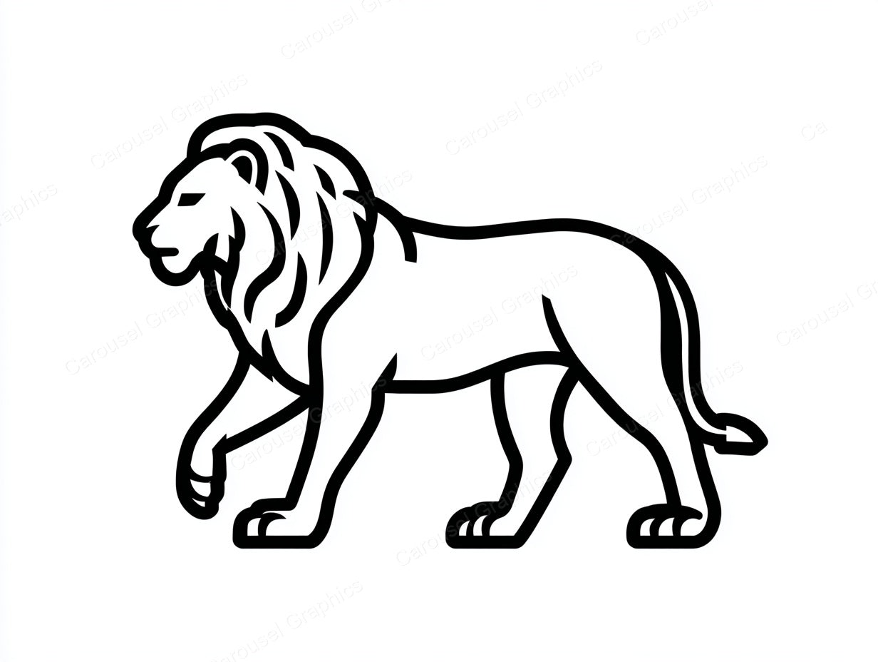Lion Vector Graphic preview
