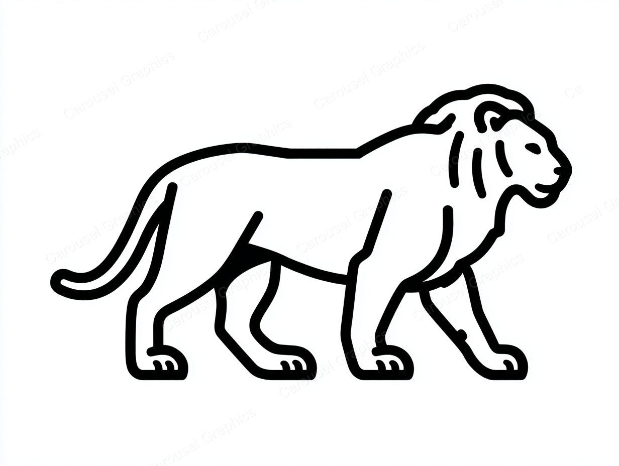 Lion Vector Graphic preview