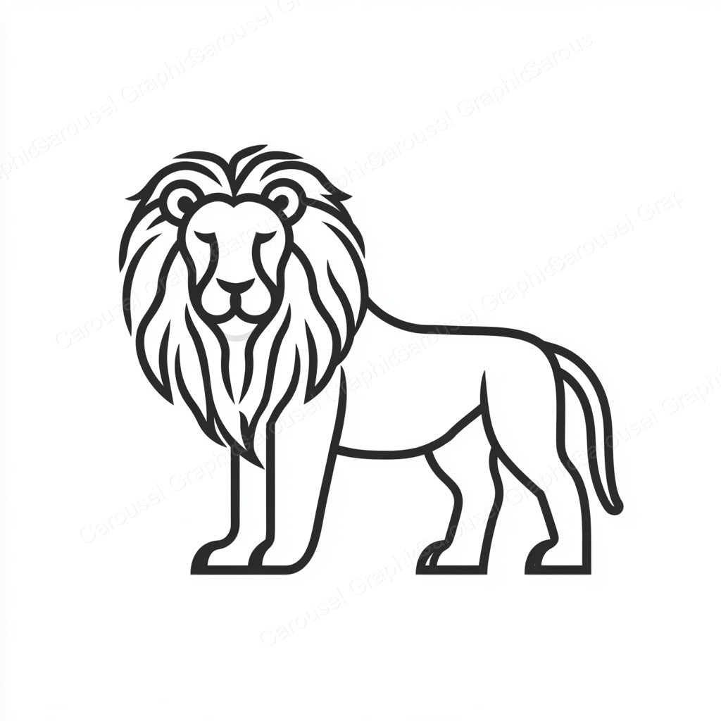 Lion Vector Graphic preview
