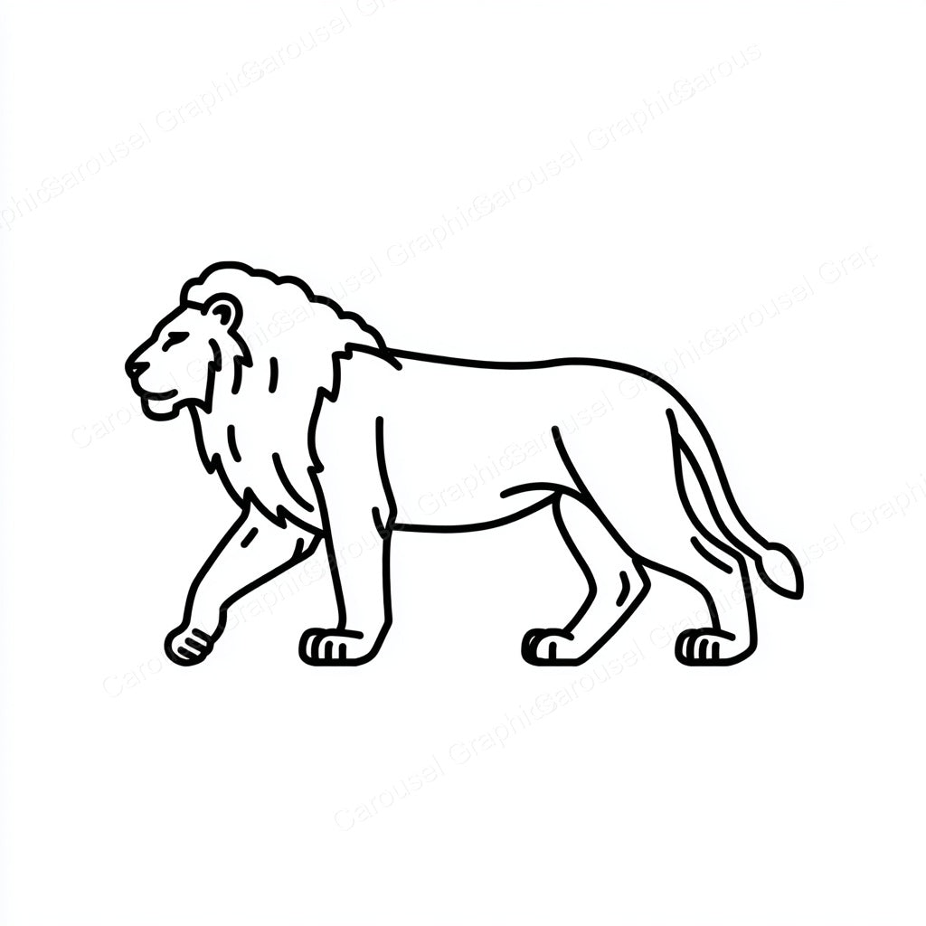 Lion Vector Graphic preview