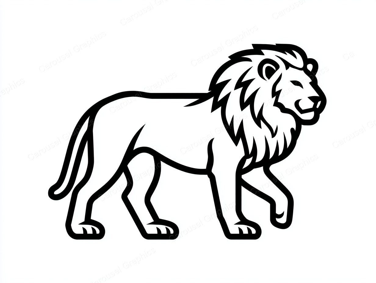 Lion Vector Graphic preview