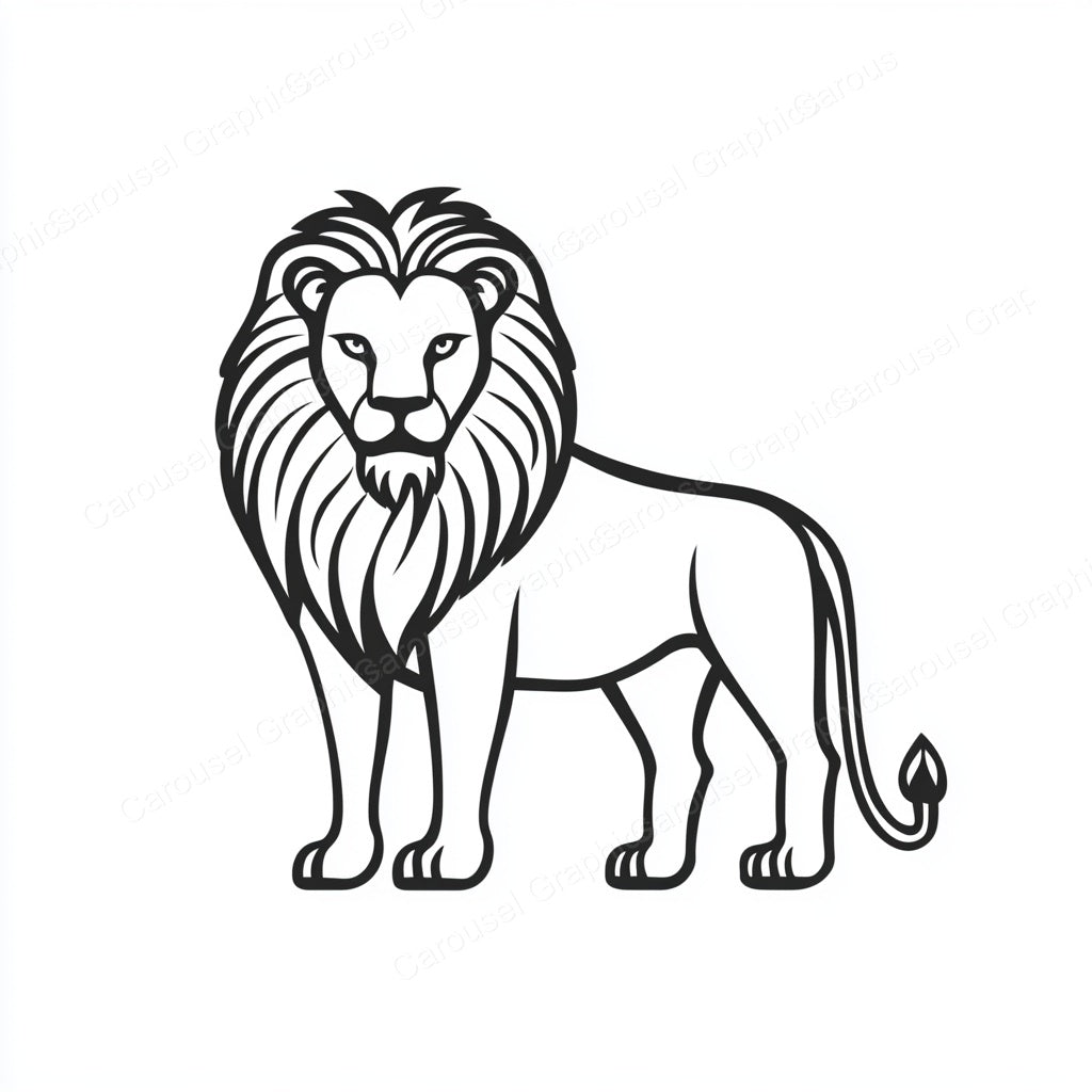 Lion Vector Graphic preview