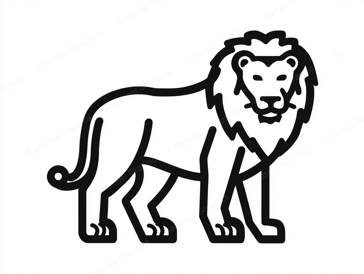 Lion Vector Graphic preview