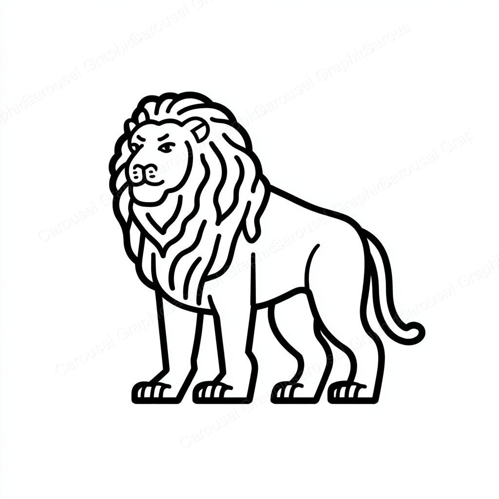 Lion Vector Graphic preview