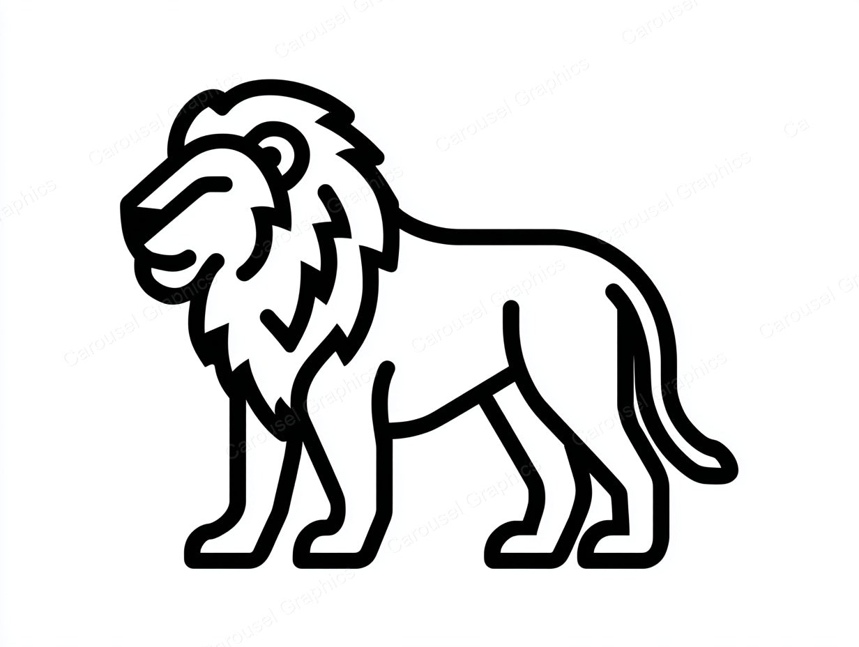 Lion Vector Graphic preview