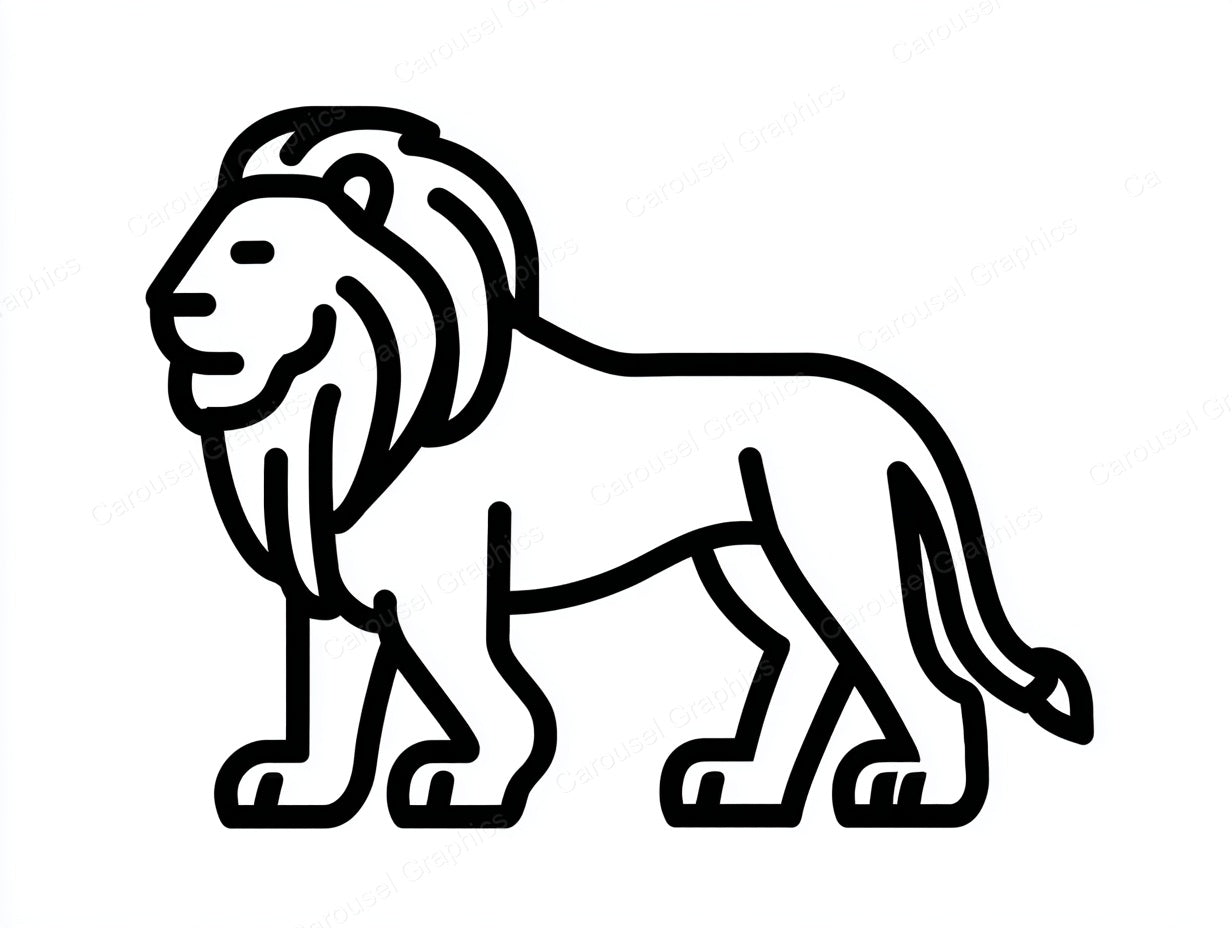 Lion Vector Graphic preview