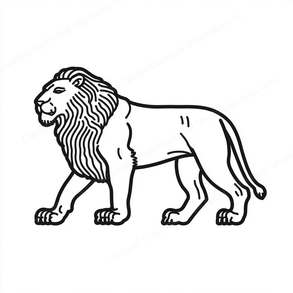 Lion Vector Graphic preview