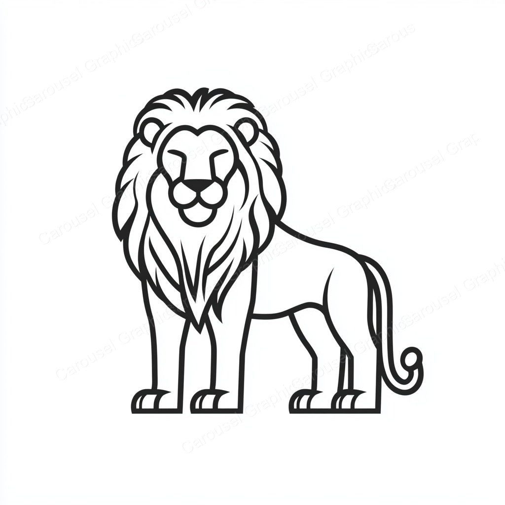 Lion Vector Graphic preview