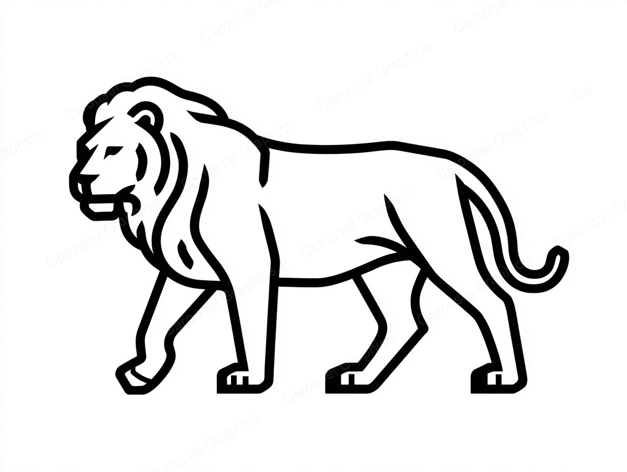 Lion Vector Graphic preview