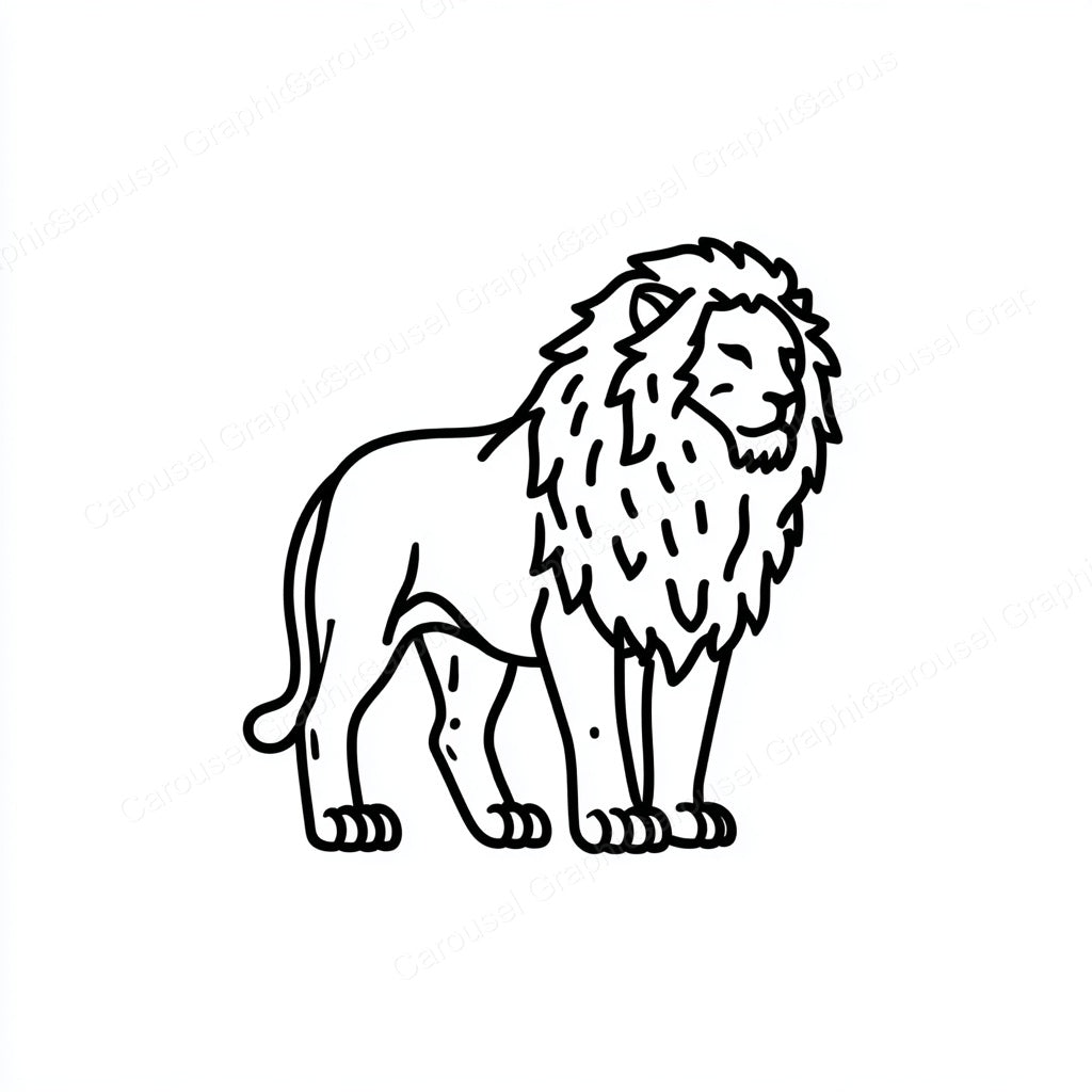 Lion Vector Graphic preview