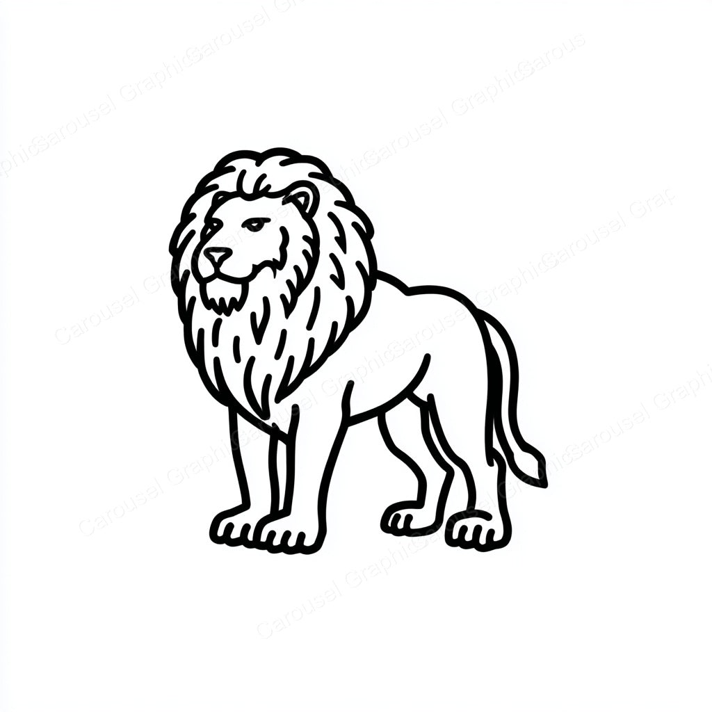 Lion Vector Graphic preview