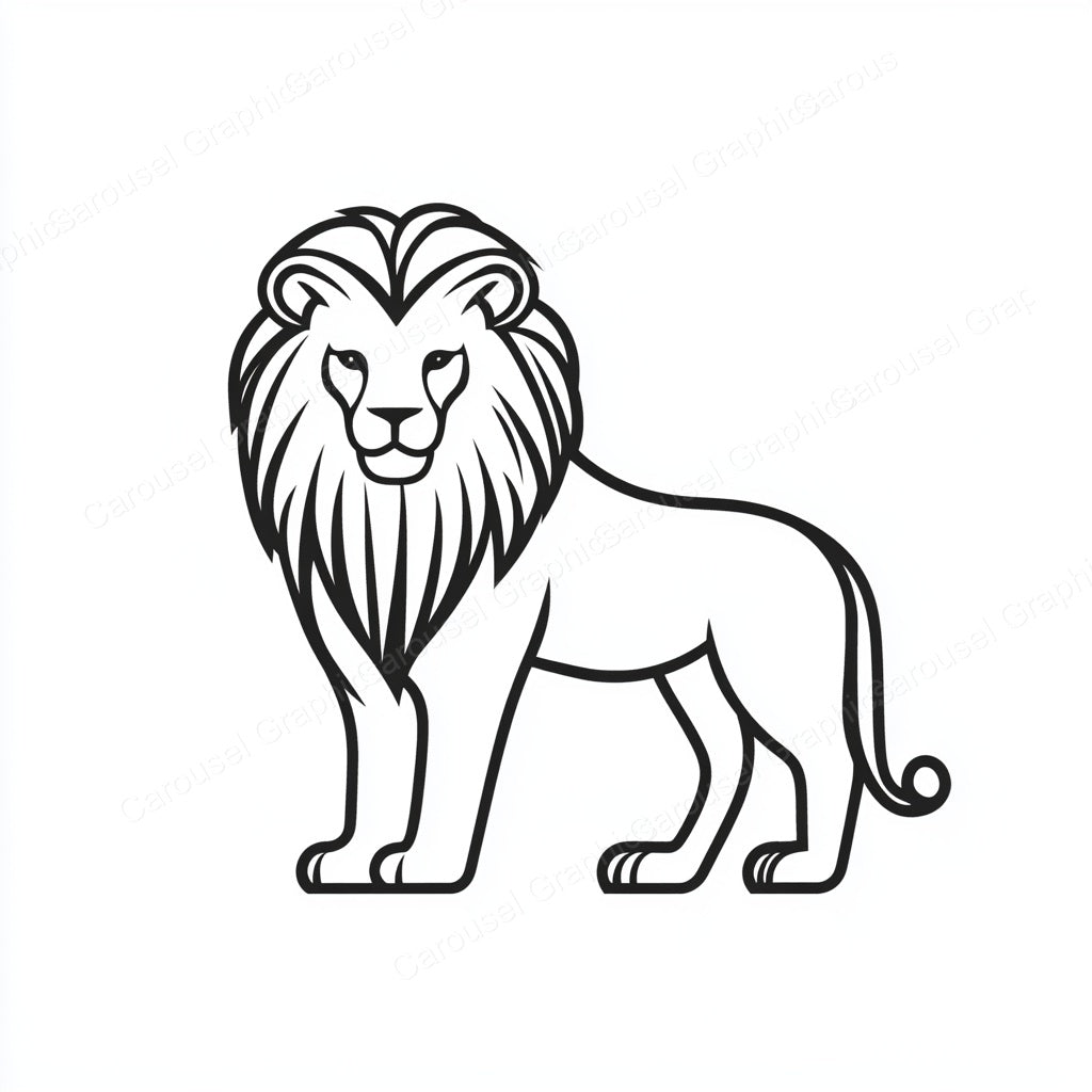 Lion Vector Graphic preview