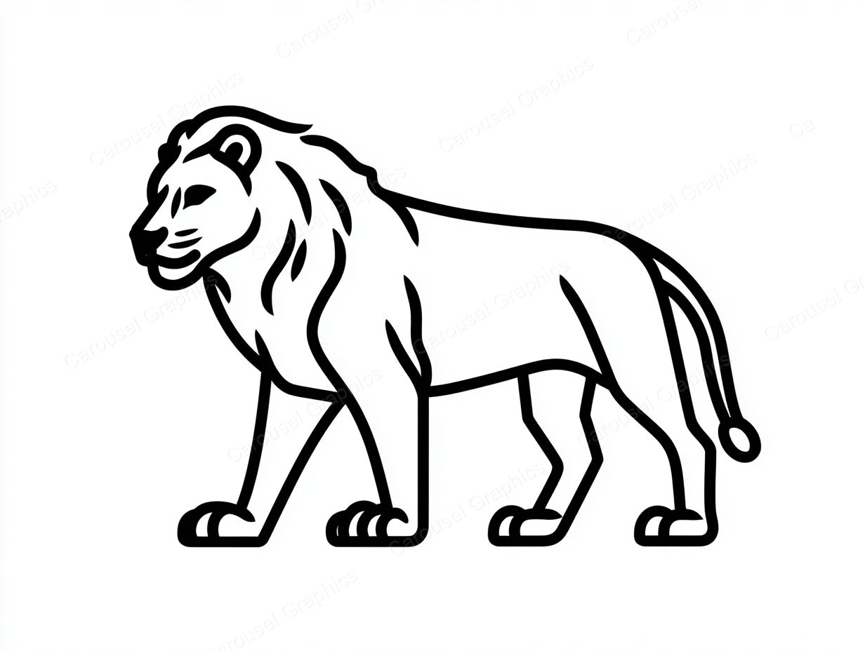 Lion Vector Graphic preview