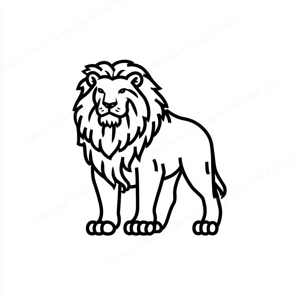 Lion Vector Graphic preview