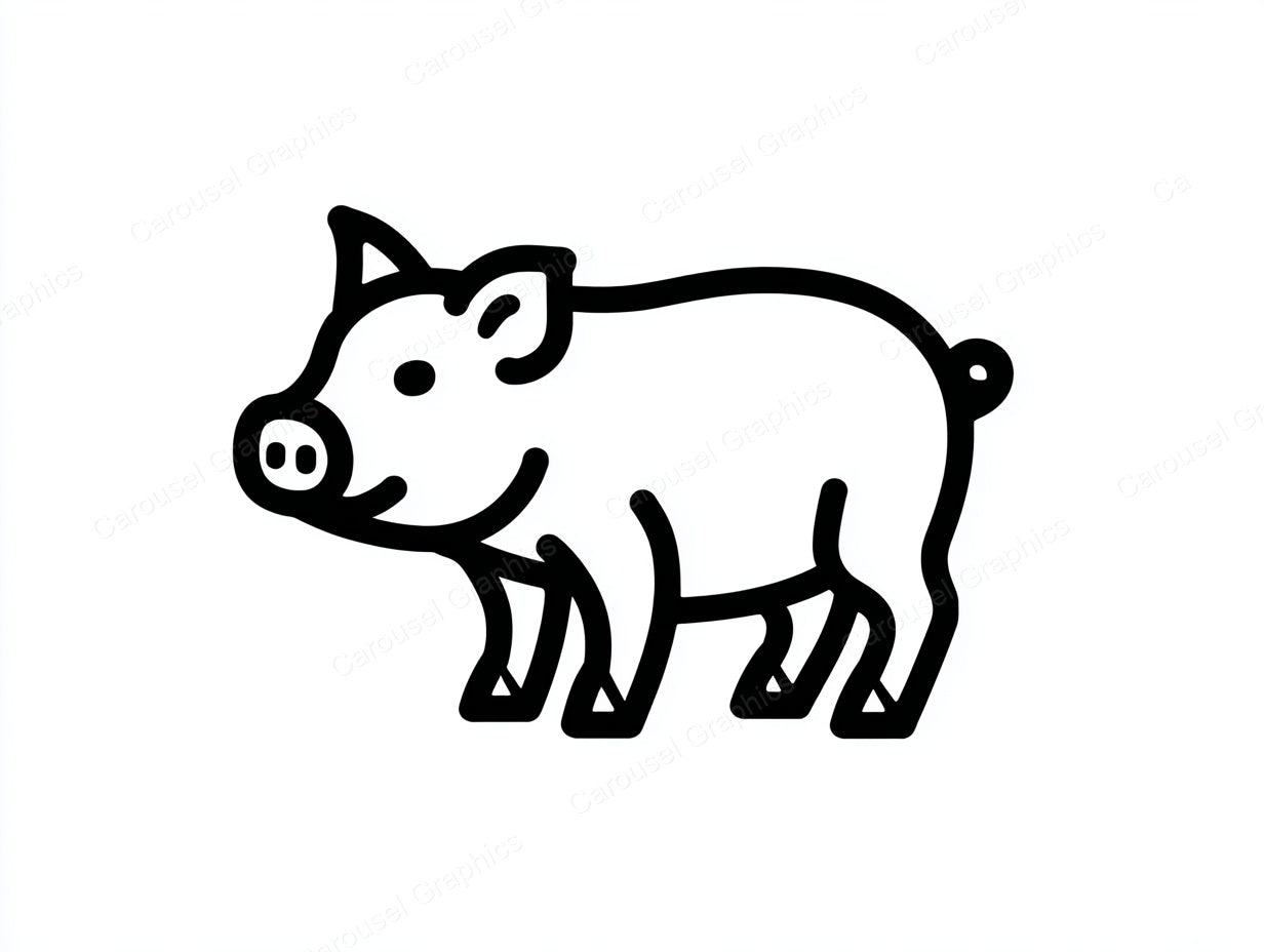 Pig Vector Graphic preview