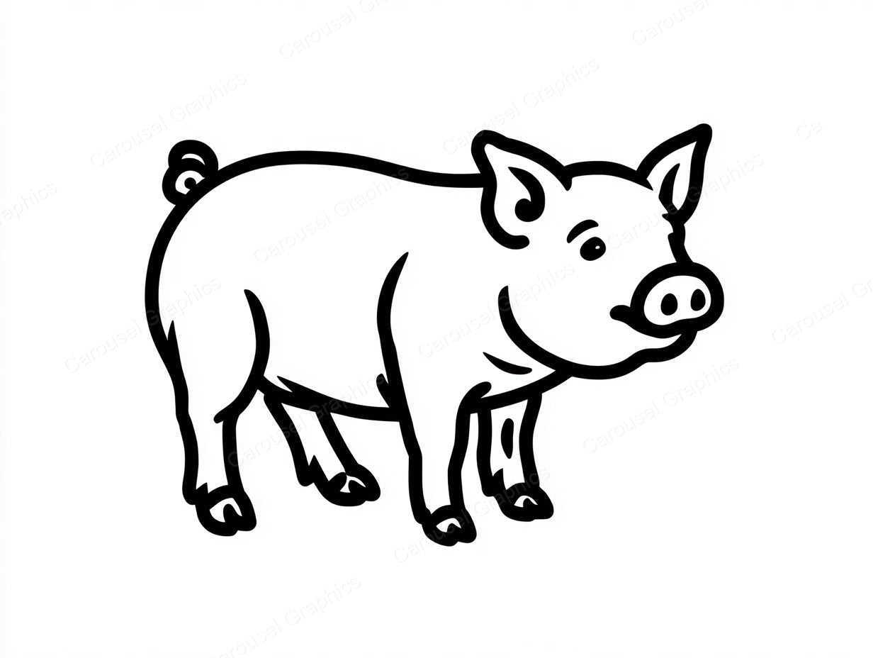 Pig Vector Graphic preview
