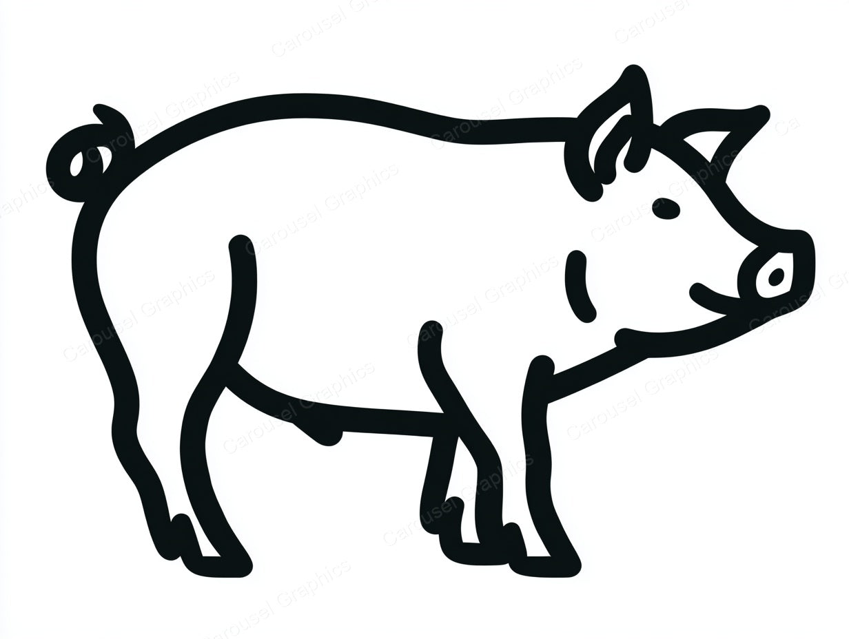 Pig Vector Graphic preview