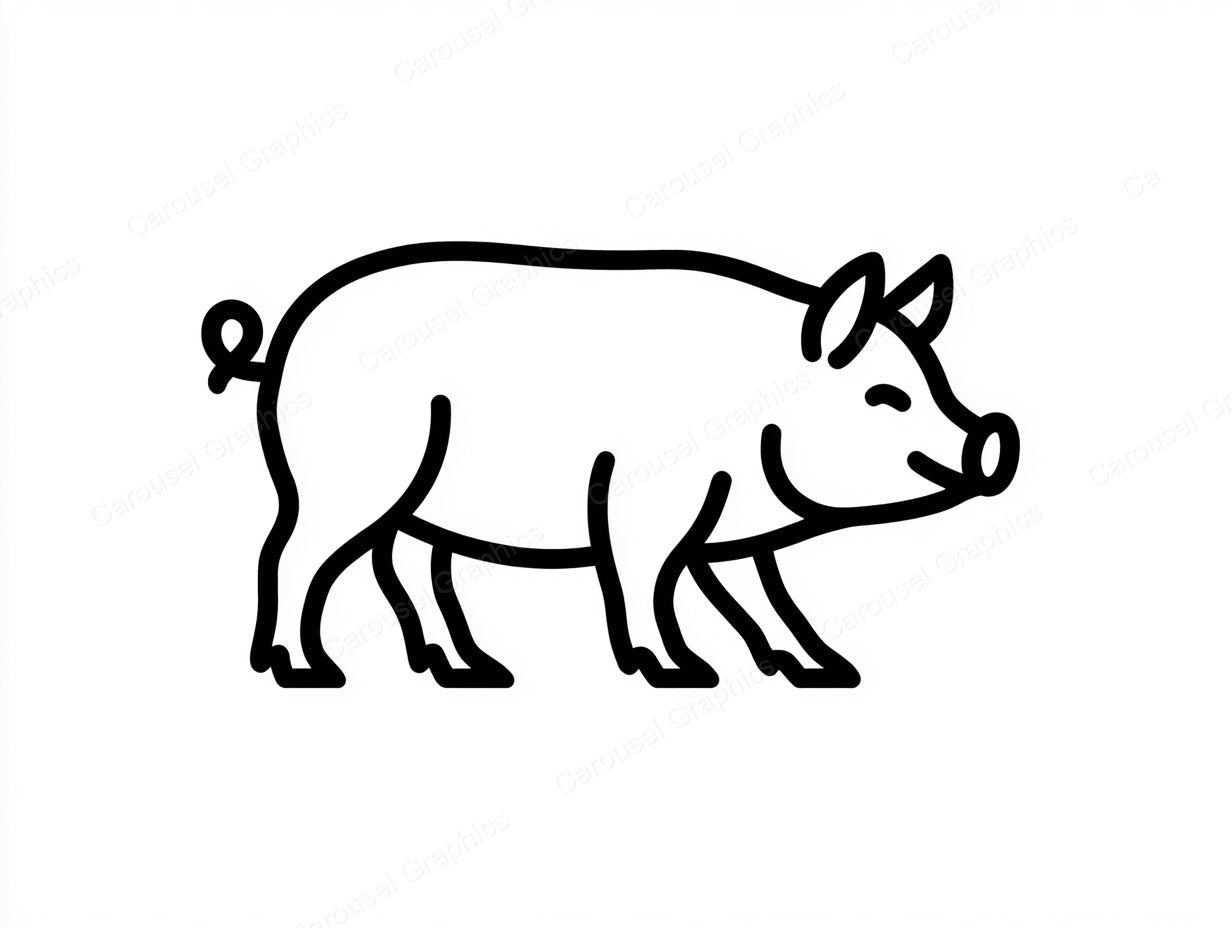 Pig Vector Graphic preview