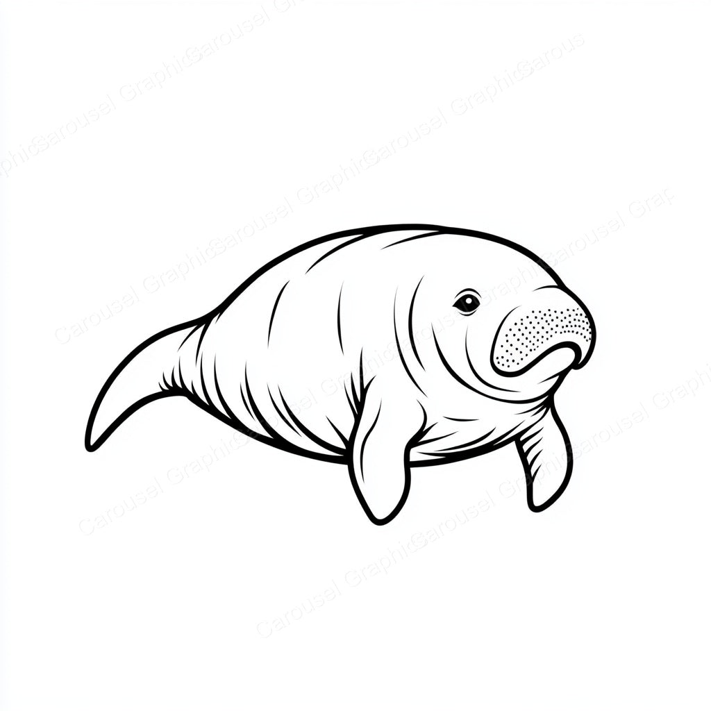 Manatee Vector Graphic preview