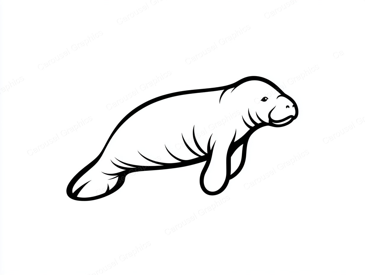 Manatee Vector Graphic preview