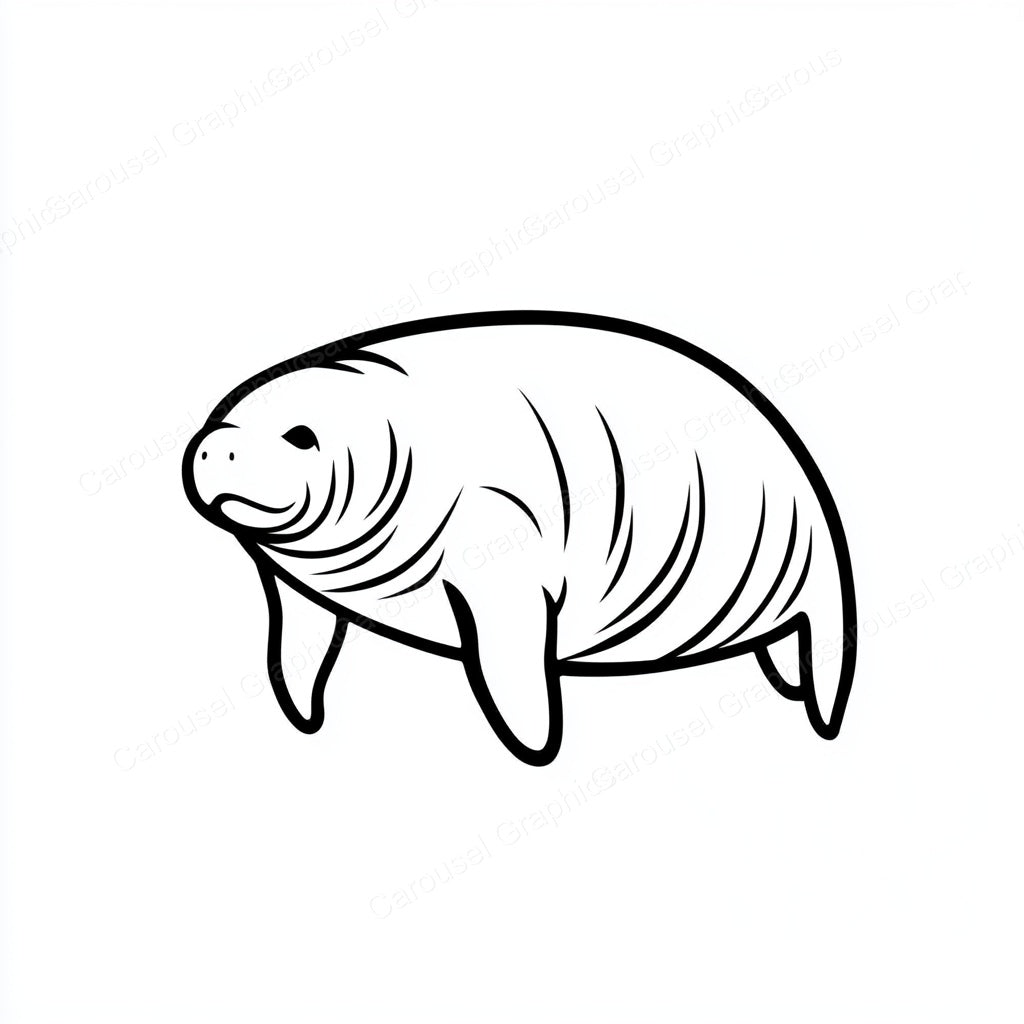 Manatee Vector Graphic preview