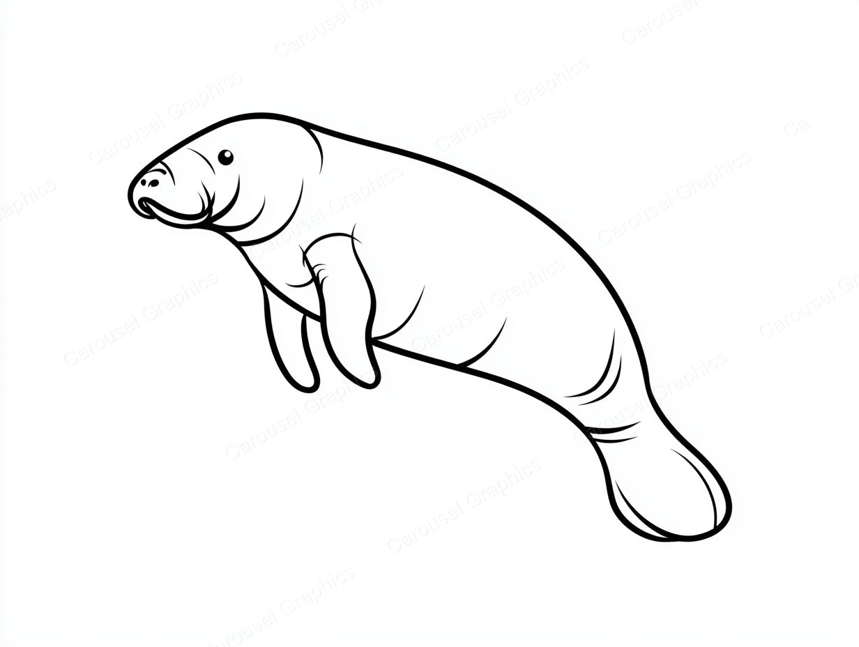 Manatee Vector Graphic preview
