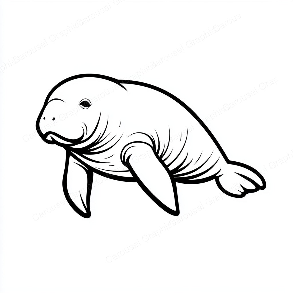 Manatee Vector Graphic preview