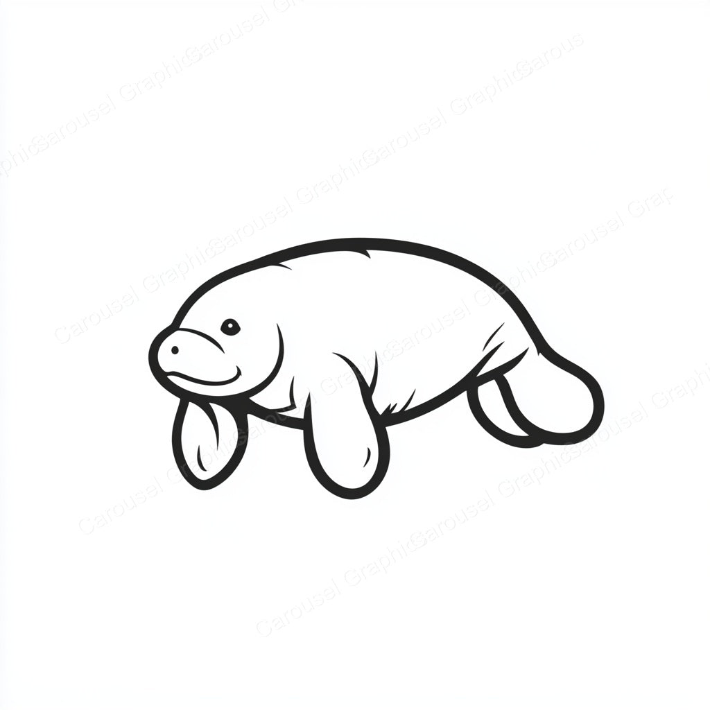Manatee Vector Graphic preview