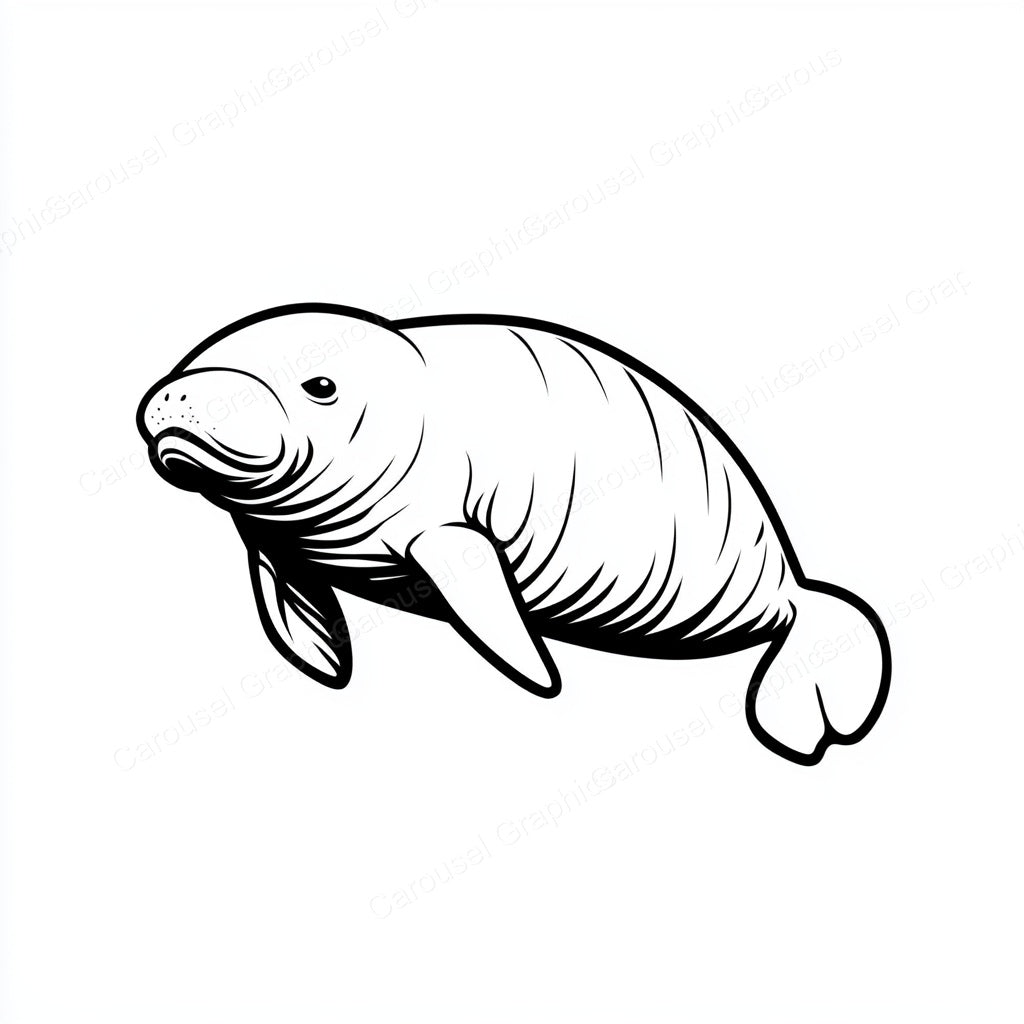 Manatee Vector Graphic preview