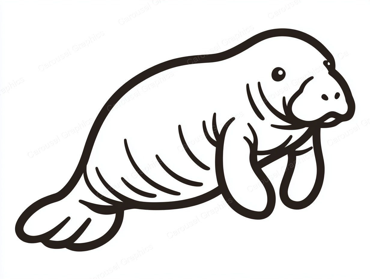 Manatee Vector Graphic preview