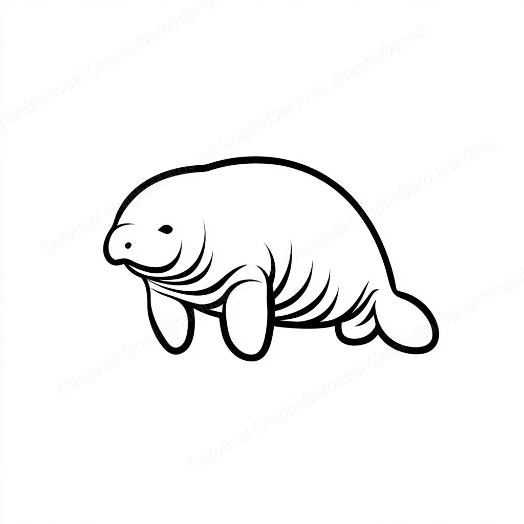 Manatee Vector Graphic preview