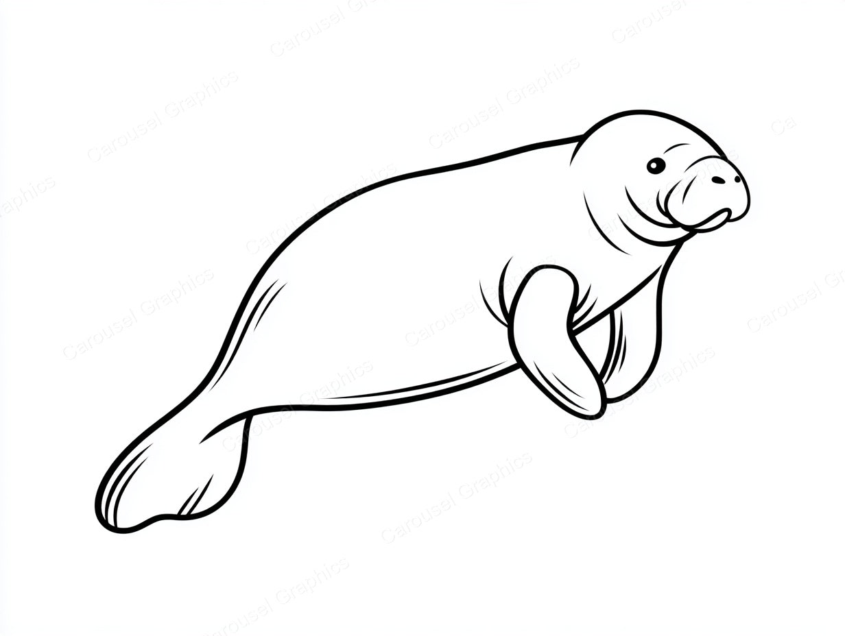 Manatee Vector Graphic preview