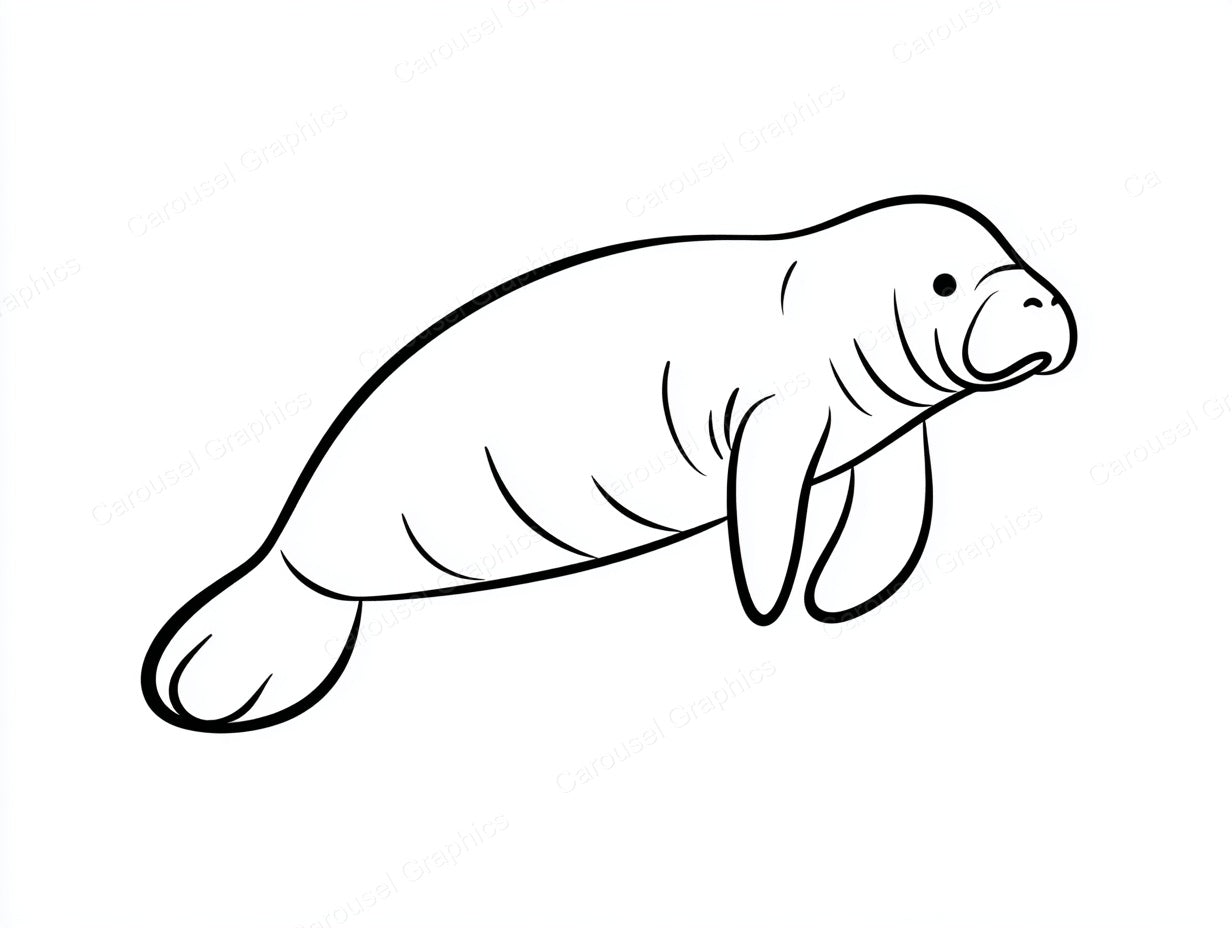 Manatee Vector Graphic preview