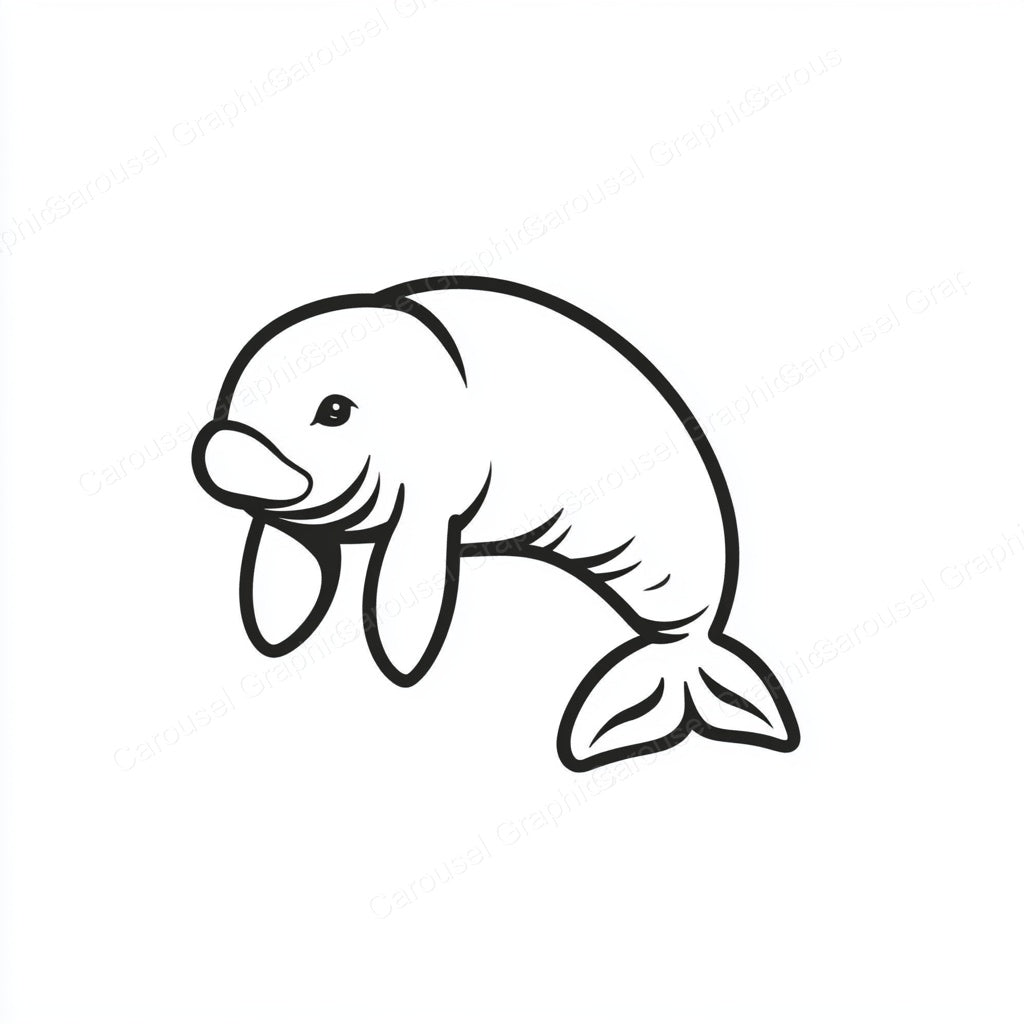 Manatee Vector Graphic preview