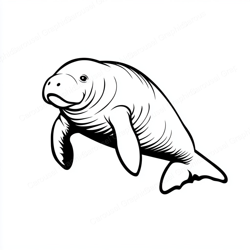 Manatee Vector Graphic preview